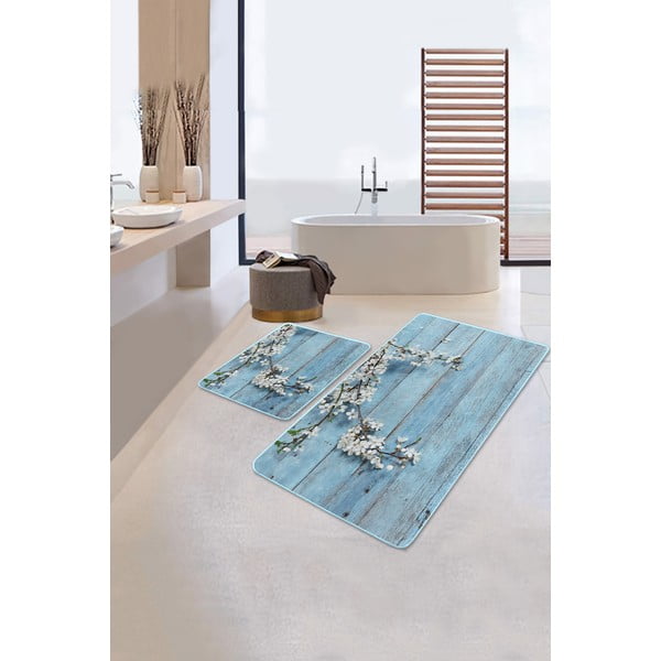 Sinised vannitoamatid 2 tk 60x100 cm - Mila Home-image-1