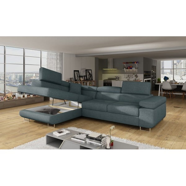 Sinine nurgadiivan, muudetav / koos panipaigaga, vasak nurk Anton – ELTAP-image-4