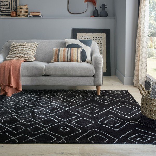 Must pestav vaip 160x230 cm Imran - Flair Rugs-image-1