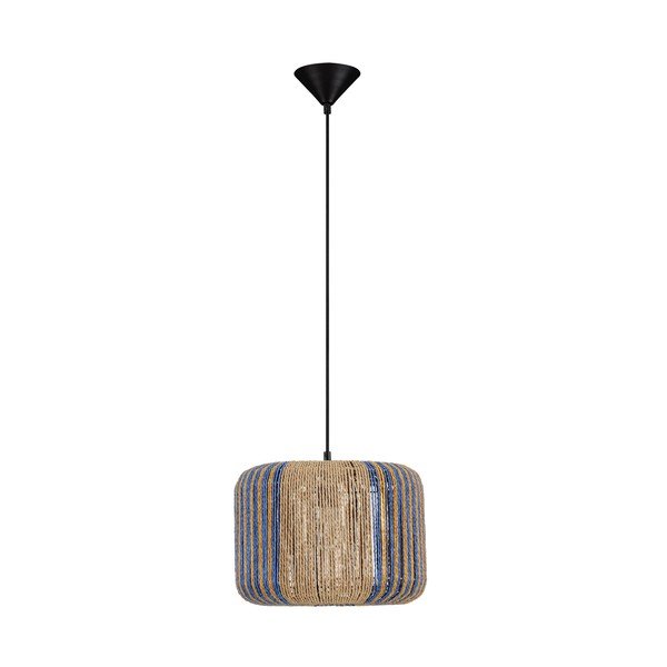 Sinine/naturaalne köiest ripplamp ø 33 cm Abby - Nova Luce