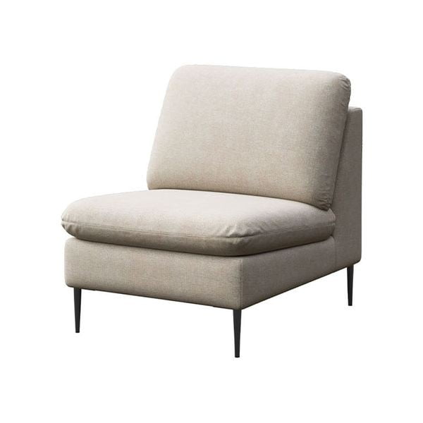 Beež šenillist tugitool Belle - Rodier-image-2