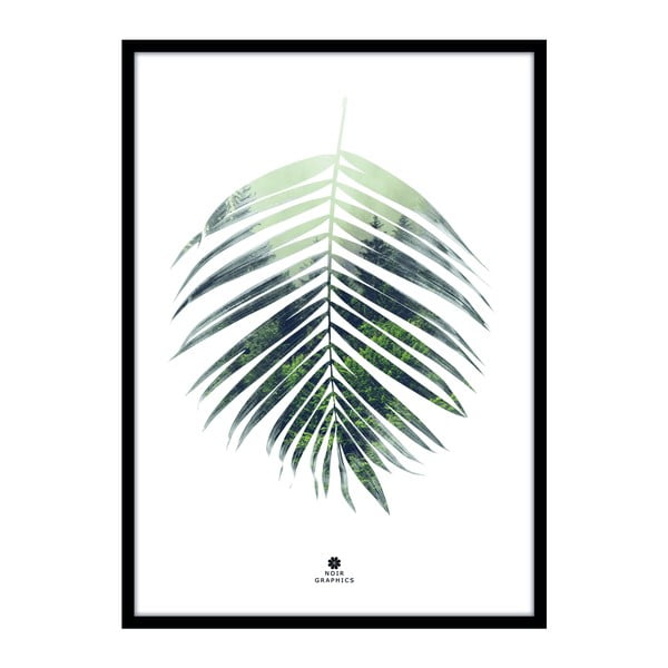 Plakat raamis 50x70 cm Palm Leaf - Malerifabrikken