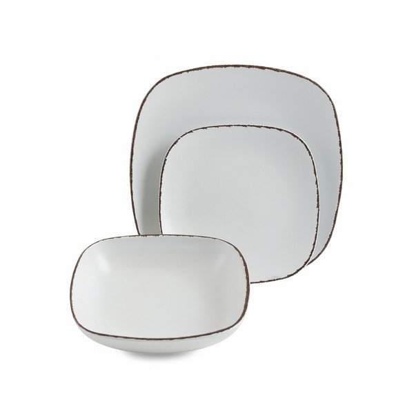 18dílná kameninová sada nádobí Villa d'Este New Zen Bianco-image-4