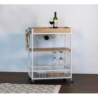 Serveerimislaud ratastel 40x80 cm Rustico - Wenko
