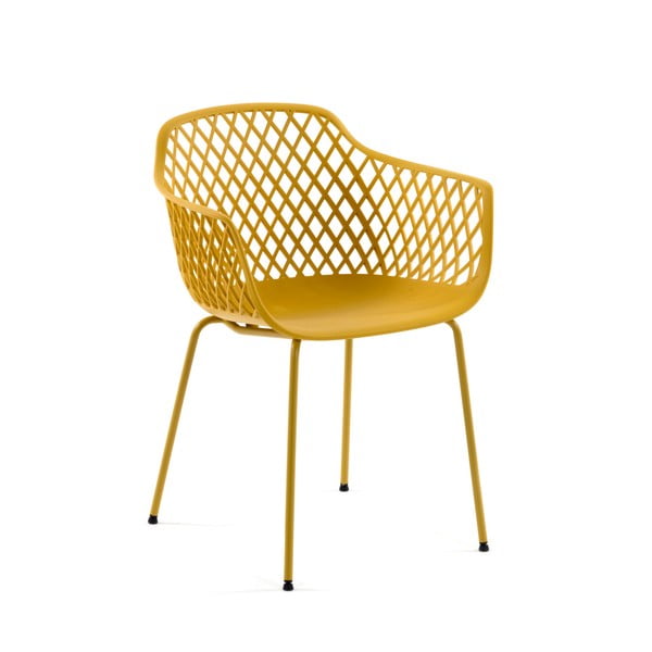 Kollane plastist aiatool Quinn - Kave Home