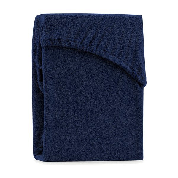 Tumesinine elastne lina kõrge puuvillasisaldusega , 120/140 x 200 cm Ruby - Restilo-image-2