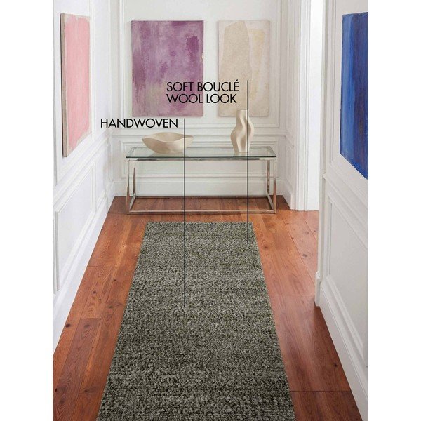 Roheline käsitsi kootud bukleekangast vaip 80x200 cm Notting Hill Portobello - Ted Baker-image-1