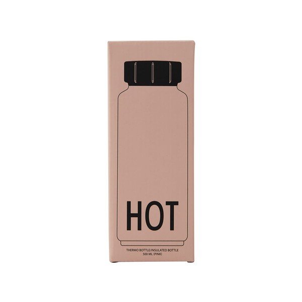 Roosa termopudel, 500 ml Hot - Design Letters-image-2