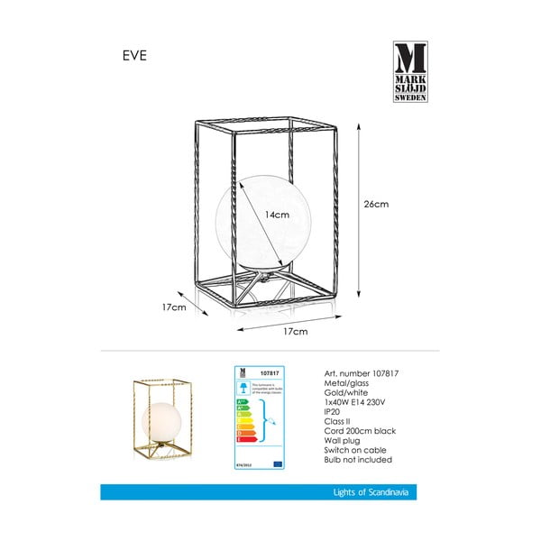 Kuldne laualamp Table Gold Eve - Markslöjd-image-2