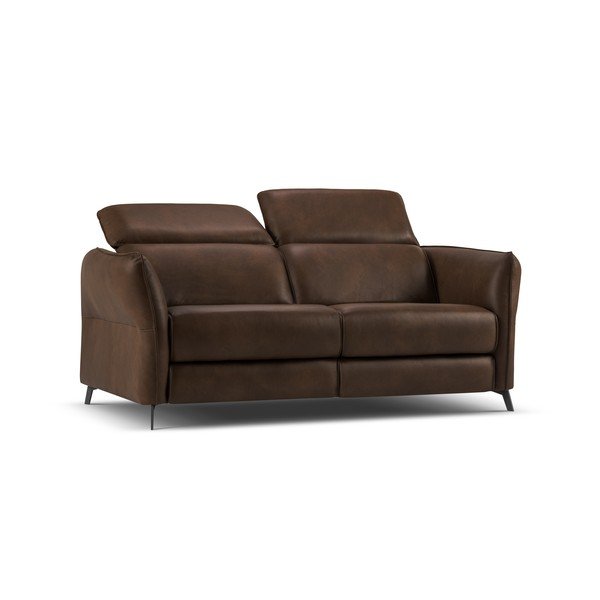 Tumepruun nahkdiivan 103 cm Hubble - Windsor & Co Sofas-image-2