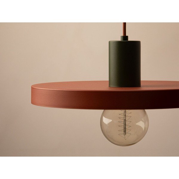 Metallist ripplamp telliskivi värvi ø 30 cm Ori - Micadoni-image-1