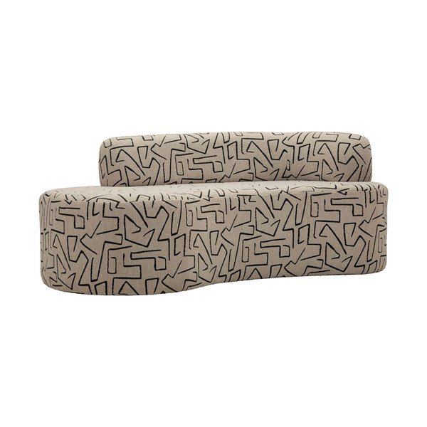 Bouclé kangast beež diivan 176 cm Nairobi - Mauro Ferretti-image-2