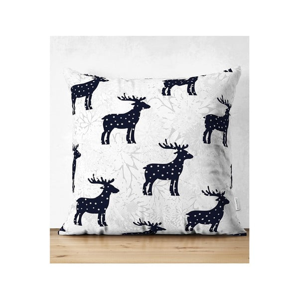 Komplekt 4 jõulupadjakatet ja lauajooksja Põhjapõdrad ja tähed - Minimalist Cushion Covers-image-4