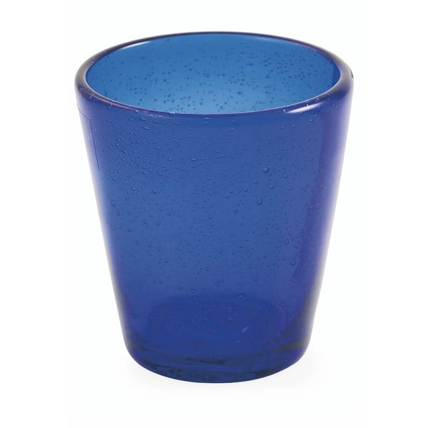 Sada 6 tmavě modrých sklenic z foukaného skla Villa d'Este Cancun, 330 ml