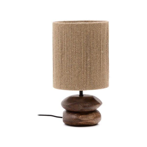 Akaatsia täispuidust lauavalgusti (kõrgus 43 cm) Kor - Kave Home