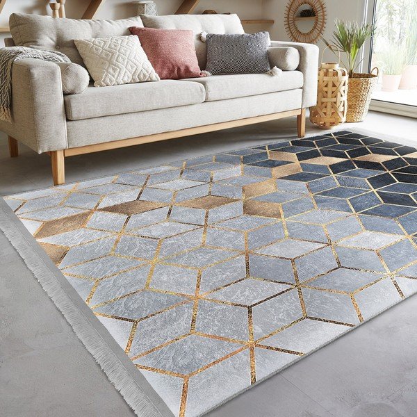 Sinihall koridorivaip 80x200 cm - Mila Home-image-1