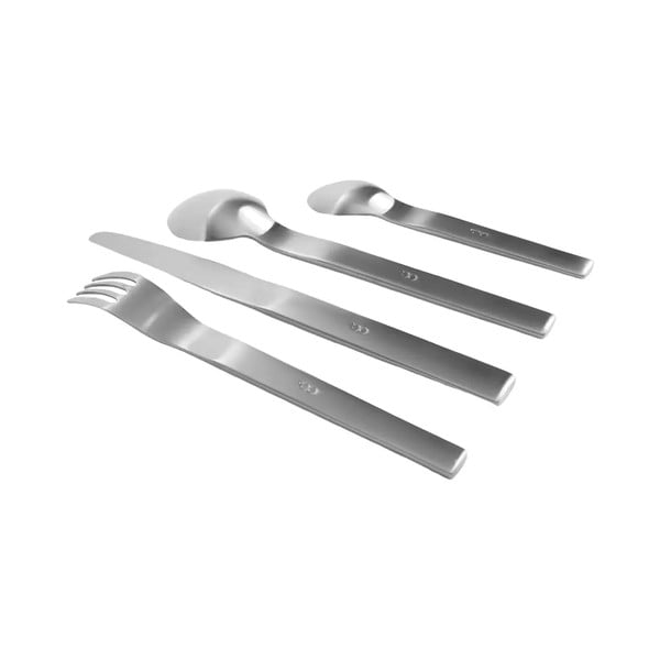 Hõbedane 24-osaline roostevabast terasest söögiriistade komplekt Boldi - FABINI