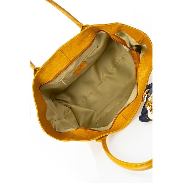 Kollane nahast käekott Nina - Giorgio Costa-image-3