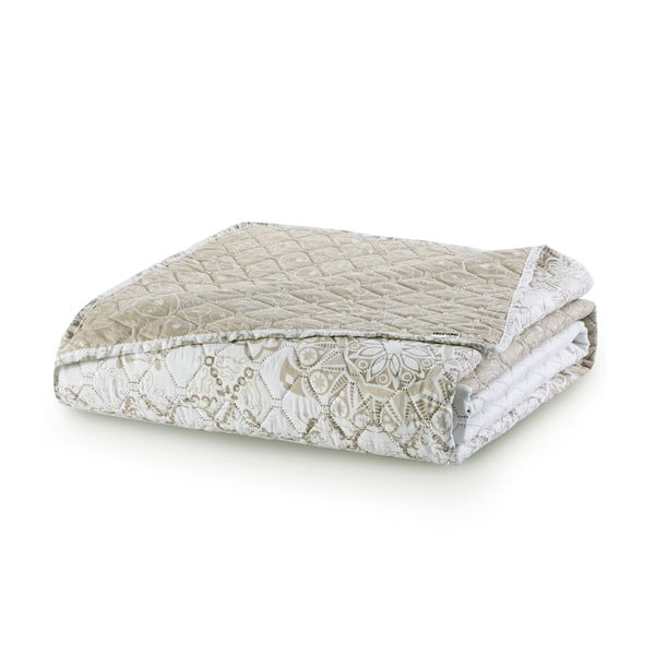 Beež kahepoolne mikrofiiber voodiplaat , 240 x 260 cm Alhambra - DecoKing-image-2