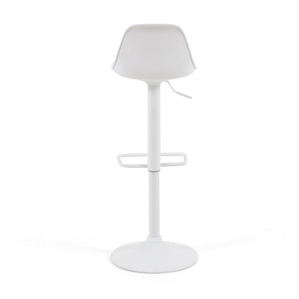 Mattvalge baaritool reguleeritava kõrgusega, kunstnahast (istme kõrgus 60 cm) Orlando-T - Kave Home-image-3