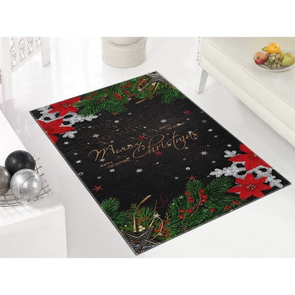 Koberec Vitaus Christmas Period Black Sign, 50 x 80 cm-image-1
