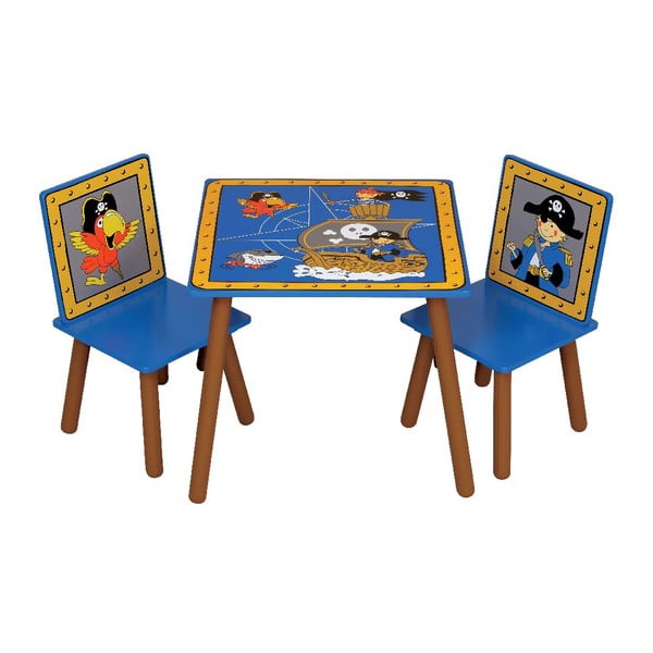 Dětský stůl a 2 židle Pirates
