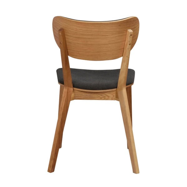 Pruunist tammepuust söögitool tumehalli istmega Cato - Rowico-image-2