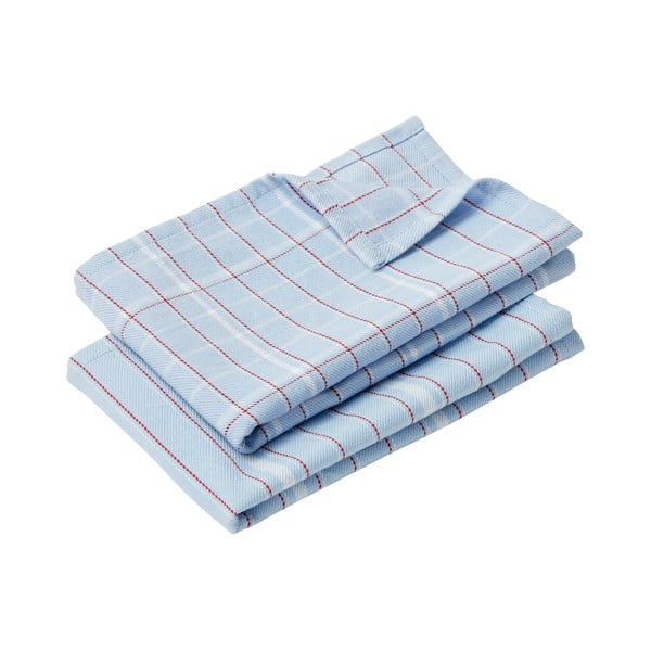 Komplekt 2 sinist puuvillast rätikut Stripe, 50 x 70 cm - Hübsch