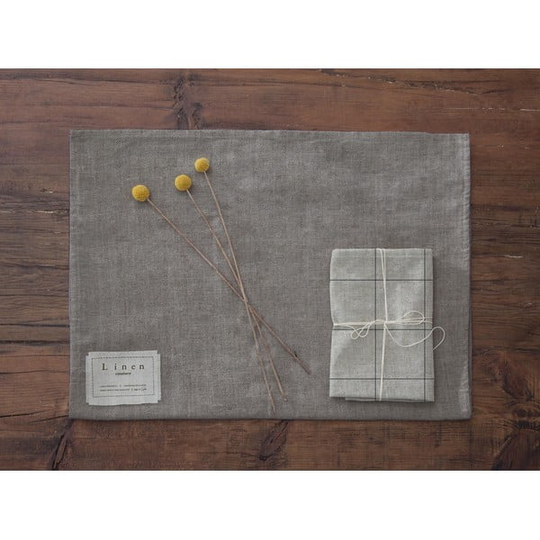 4 linasest salvrätikust koosnev komplekt Sinised jooned, 43 x 43 cm - Really Nice Things-image-3