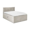 Beež kastipingiga voodi koos hoiualusega 160x200 cm Mimicry - Mazzini Beds