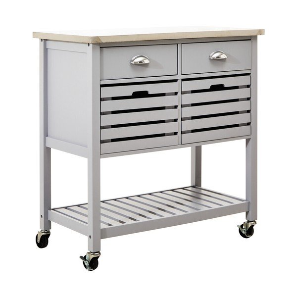 Serveerimislaud ratastel 46x86 cm Frankfurt - Premier Housewares