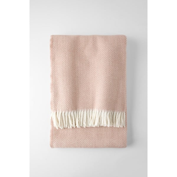 Roosa ruuduline puuvillane kangas , 140 x 180 cm Skyline - Euromant