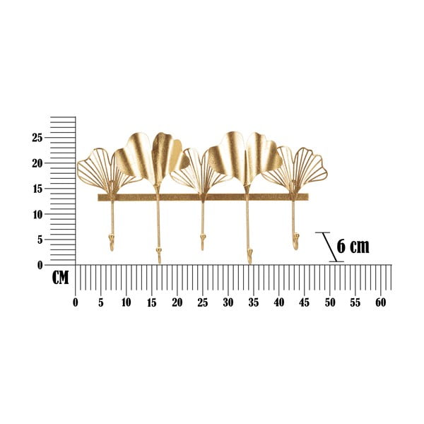 Kuldset värvi metallist seinakinnitus Leaves - Mauro Ferretti-image-4