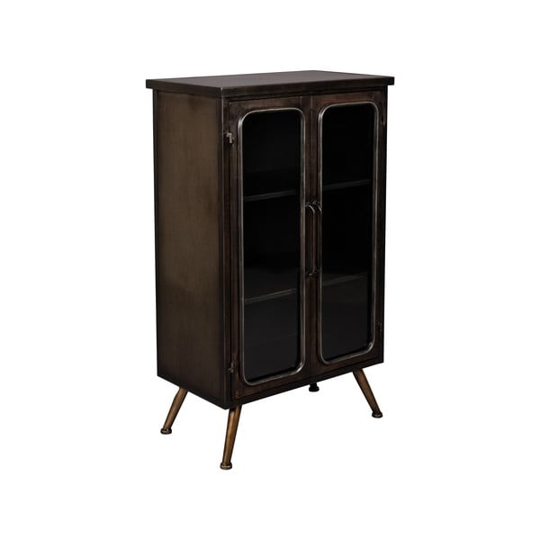 Must metallist vitriinkapp 60x100x35 cm Denza - Dutchbone-image-2