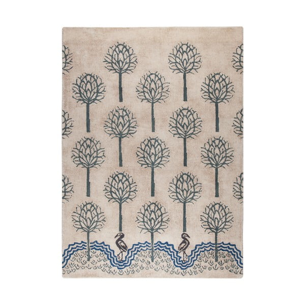 Béžovo-modrý ručně tkaný koberec Flair Rugs Heron, 160 x 230 cm