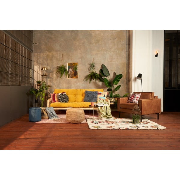 Roosa sametist puff Ejby - Bonami Essentials-image-3