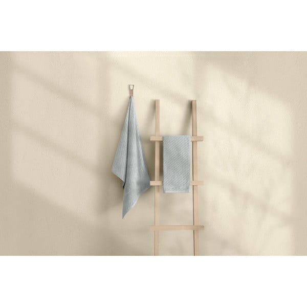 Helesinised puuvillased rätikud ja vannirätikud 2 tk komplektis - Foutastic-image-3