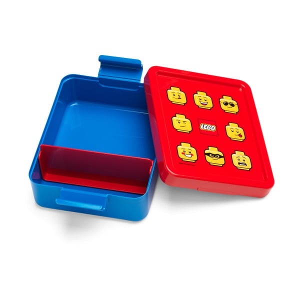 Punase ja sinise suupistekarbi ja joogipudeli komplekt Iconic - LEGO®-image-2