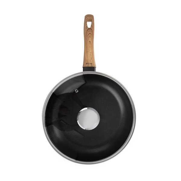 Alumiiniumist pann koos kaanega Puidust, ø 28 cm Grande - Orion-image-3