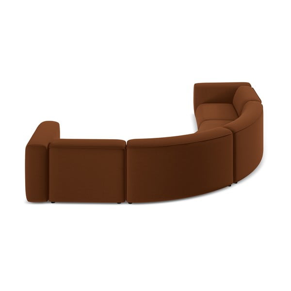 Oranž/pruun sametne nurgadiivan Ekahi - Makamii-image-4