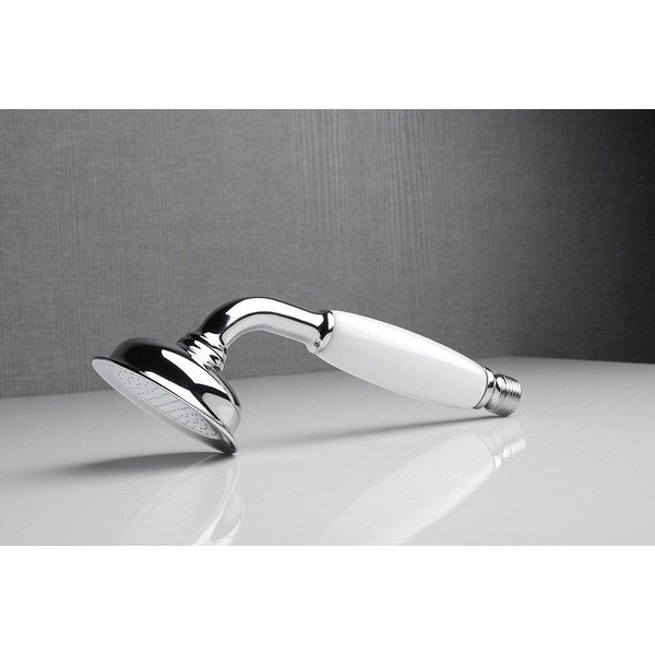 Läikiv hõbedane messingist dušiotsik ø 7 cm Epoca - Sapho-image-1