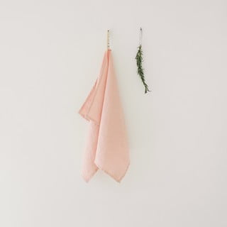 Roosa linane teerätik, 65 x 45 cm - Linen Tales