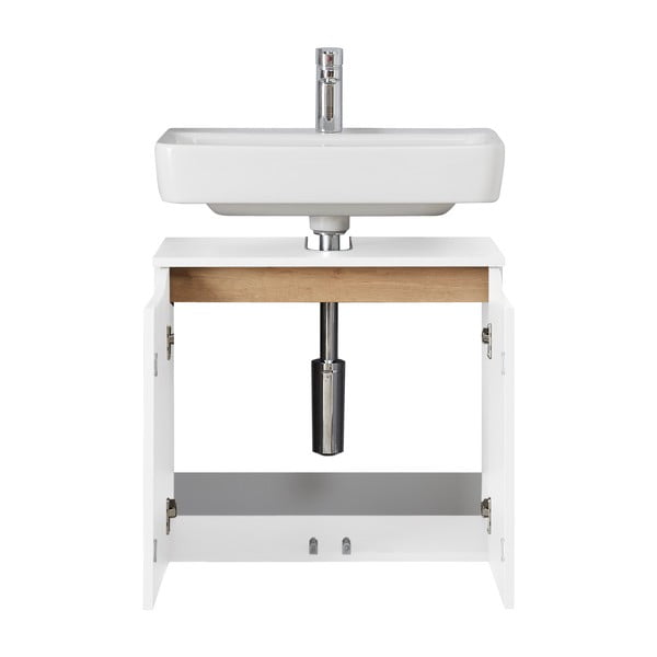 Valge madal rippuv kapp ilma valamuta 60x53 cm Set 857 – Pelipal-image-3