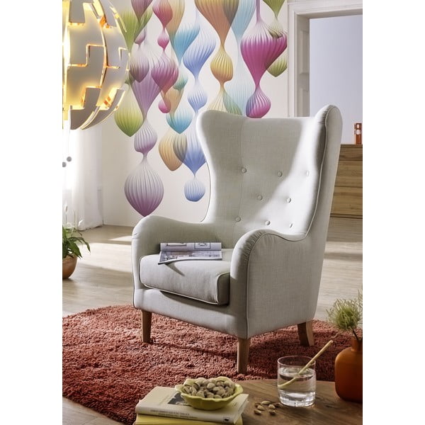 Hall kõrvaga linane tugitool Miriam - Max Winzer-image-1