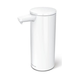 Valge kontaktivaba metallist seebidosaator 266 ml - simplehuman