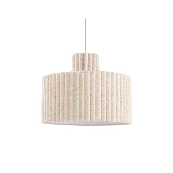 Beež linane ripplamp ø 40 cm Alina - Jotex
