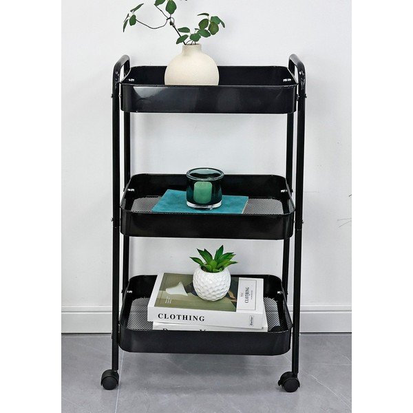 Metallist serveerimislaud ratastel 29,5x41 cm Leiky - Yes Everyday-image-1