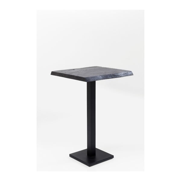 Černý barový stolek Kare Design Pure Nature, 70 x 70 cm
