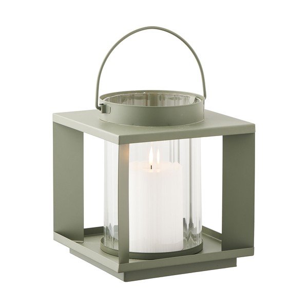 Metall/klaas latern (kõrgus 20,5 cm) Lohals - House Nordic