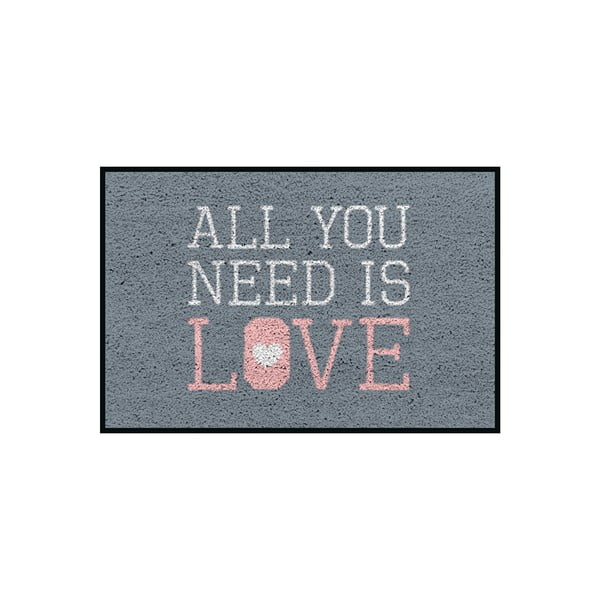 Rohožka/koberec All You Need Is Love, 75x50 cm